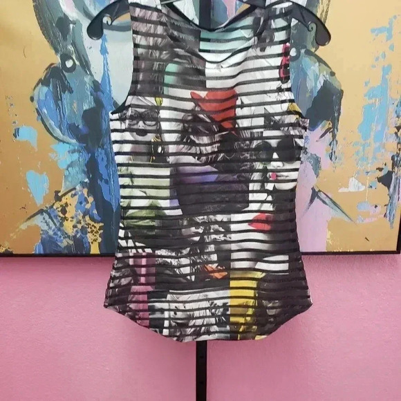 Easel Face Top w/Burnout stripes - Picture 1 of 5